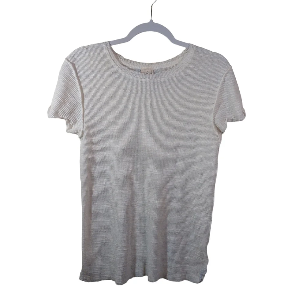 We the Free Ladies Short Sleeve Ribbed Tee- size L